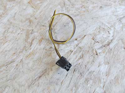 Mercedes 2 Pin 2 Wire Black Connector 0535456628